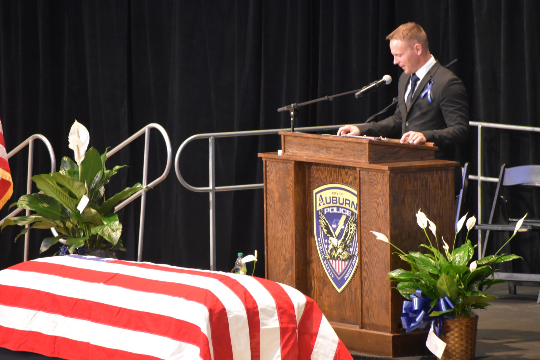 Funeral service for officer William Buechner